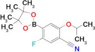 5-Fluoro-2-isopropoxy-4-(4,4,5,5-tetramethyl-1,3,2-dioxaborolan-2-yl)benzonitrile