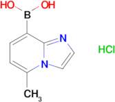 {5-Methylimidazo[1,2-a]pyridin-8-yl}boronic acid hydrochloride