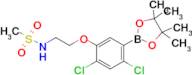 N-(2-(2,4-Dichloro-5-(4,4,5,5-tetramethyl-1,3,2-dioxaborolan-2-yl)phenoxy)ethyl)methanesulfonamide