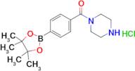 Piperazin-1-yl(4-(4,4,5,5-tetramethyl-1,3,2-dioxaborolan-2-yl)phenyl)methanone hydrochloride
