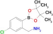 (5-Chloro-2-(4,4,5,5-tetramethyl-1,3,2-dioxaborolan-2-yl)phenyl)methanamine