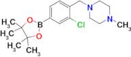 1-(2-Chloro-4-(4,4,5,5-tetramethyl-1,3,2-dioxaborolan-2-yl)benzyl)-4-methylpiperazine