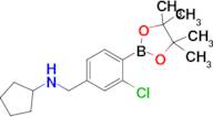 N-(3-Chloro-4-(4,4,5,5-tetramethyl-1,3,2-dioxaborolan-2-yl)benzyl)cyclopentanamine