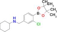 N-(3-Chloro-4-(4,4,5,5-tetramethyl-1,3,2-dioxaborolan-2-yl)benzyl)cyclohexanamine