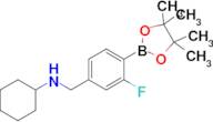 N-(3-Fluoro-4-(4,4,5,5-tetramethyl-1,3,2-dioxaborolan-2-yl)benzyl)cyclohexanamine