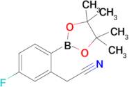2-(5-Fluoro-2-(4,4,5,5-tetramethyl-1,3,2-dioxaborolan-2-yl)phenyl)acetonitrile