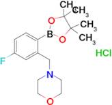 4-(5-Fluoro-2-(4,4,5,5-tetramethyl-1,3,2-dioxaborolan-2-yl)benzyl)morpholine hydrochloride