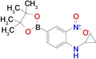 N-Cyclopropyl-2-nitro-4-(4,4,5,5-tetramethyl-1,3,2-dioxaborolan-2-yl)aniline