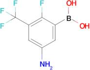 [5-Amino-2-fluoro-3-(trifluoromethyl)phenyl]boronic acid