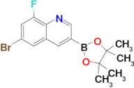 6-Bromo-8-fluoro-3-(4,4,5,5-tetramethyl-1,3,2-dioxaborolan-2-yl)quinoline