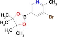 3-Bromo-2-methyl-5-(4,4,5,5-tetramethyl-1,3,2-dioxaborolan-2-yl)pyridine