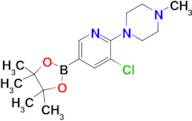 1-(3-Chloro-5-(4,4,5,5-tetramethyl-1,3,2-dioxaborolan-2-yl)pyridin-2-yl)-4-methylpiperazine
