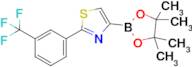 4-(4,4,5,5-Tetramethyl-1,3,2-dioxaborolan-2-yl)-2-(3-(trifluoromethyl)phenyl)thiazole