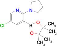 5-Chloro-2-(pyrrolidin-1-yl)-3-(4,4,5,5-tetramethyl-1,3,2-dioxaborolan-2-yl)pyridine