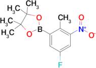 2-(5-Fluoro-2-methyl-3-nitrophenyl)-4,4,5,5-tetramethyl-1,3,2-dioxaborolane