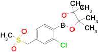 2-(2-Chloro-4-((methylsulfonyl)methyl)phenyl)-4,4,5,5-tetramethyl-1,3,2-dioxaborolane