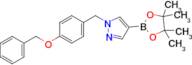 1-(4-(Benzyloxy)benzyl)-4-(4,4,5,5-tetramethyl-1,3,2-dioxaborolan-2-yl)-1H-pyrazole