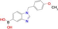 {1-[(4-Methoxyphenyl)methyl]-1,3-benzodiazol-5-yl}boronic acid