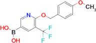 {6-[(4-Methoxyphenyl)methoxy]-5-(trifluoromethyl)pyridin-3-yl}boronic acid