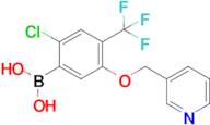 [2-Chloro-5-(pyridin-3-ylmethoxy)-4-(trifluoromethyl)phenyl]boronic acid