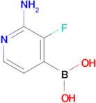 (2-Amino-3-fluoropyridin-4-yl)boronic acid