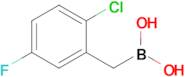 [(2-Chloro-5-fluorophenyl)methyl]boronic acid