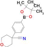 4-(4-(4,4,5,5-Tetramethyl-1,3,2-dioxaborolan-2-yl)phenyl)tetrahydro-2H-pyran-4-carbonitrile