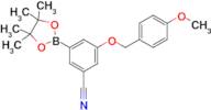 3-(4-Methoxy-benzyloxy)-5-(4,4,5,5-tetramethyl-[1,3,2]dioxaborolan-2-yl)-benzonitrile