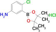 4-Chloro-3-(4,4,5,5-tetramethyl-1,3,2-dioxaborolan-2-yl)aniline hydrochloride