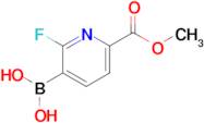 [2-Fluoro-6-(methoxycarbonyl)pyridin-3-yl]boronic acid