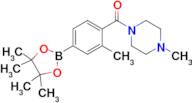 (2-Methyl-4-(4,4,5,5-tetramethyl-1,3,2-dioxaborolan-2-yl)phenyl)(4-methylpiperazin-1-yl)methanone