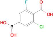 2-Chloro-4-(dihydroxyboranyl)-6-fluorobenzoic acid