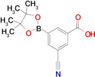 3-Cyano-5-(4,4,5,5-tetramethyl-1,3,2-dioxaborolan-2-yl)benzoic acid