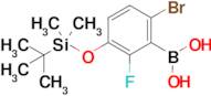 6-Bromo-3-t-butyldimethylsilyloxy-2-fluorophenylboronic acid