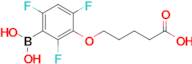 3-(4-Carboxybutoxy)-2,4,6-trifluorophenylboronic acid