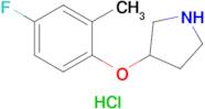 3-(4-Fluoro-2-methylphenoxy)pyrrolidine hydrochloride