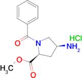 (2S,4S)-Methyl 4-amino-1-benzoylpyrrolidine-2-carboxylate hydrochloride