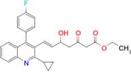 (E)-Ethyl 7-(2-cyclopropyl-4-(4-fluorophenyl)quinolin-3-yl)-5-hydroxy-3-oxohept-6-enoate