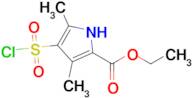 Ethyl 4-(chlorosulfonyl)-3,5-dimethyl-1H-pyrrole-2-carboxylate