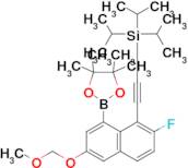 ((2-Fluoro-6-(methoxymethoxy)-8-(4,4,5,5-tetramethyl-1,3,2-dioxaborolan-2-yl)naphthalen-1-yl)ethyn…