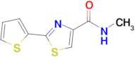 N-Methyl-2-(thiophen-2-yl)-1,3-thiazole-4-carboxamide