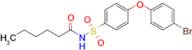 N-((4-(4-Bromophenoxy)phenyl)sulfonyl)hexanamide