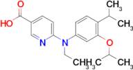 6-(Ethyl(3-isopropoxy-4-isopropylphenyl)amino)nicotinic acid