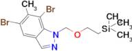 5,7-Dibromo-6-methyl-1-((2-(trimethylsilyl)ethoxy)methyl)-1H-indazole