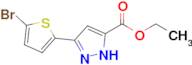 ethyl 3-(5-bromothiophen-2-yl)-1H-pyrazole-5-carboxylate