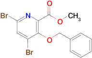 Methyl 3-(benzyloxy)-4,6-dibromopicolinate