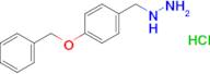 Hydrazine, [[4-(phenylmethoxy)phenyl]methyl]-, hydrochloride