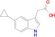 2-(5-Cyclopropyl-1H-indol-3-yl)acetic acid