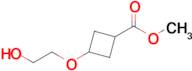 Methyl 3-(2-hydroxyethoxy)cyclobutane-1-carboxylate