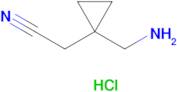 2-(1-(Aminomethyl)cyclopropyl)acetonitrile hydrochloride